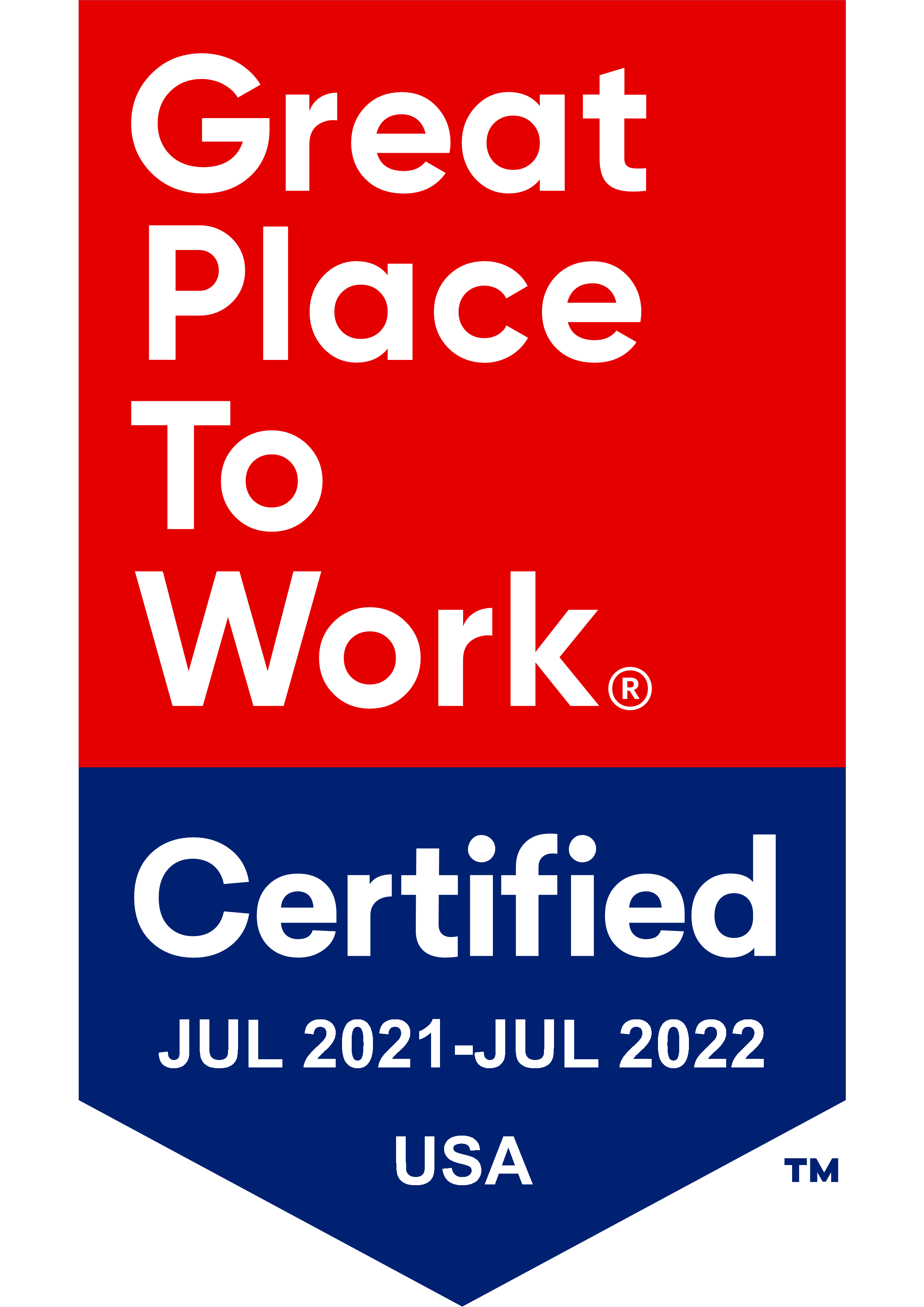 Great Place to Work - Certified Company