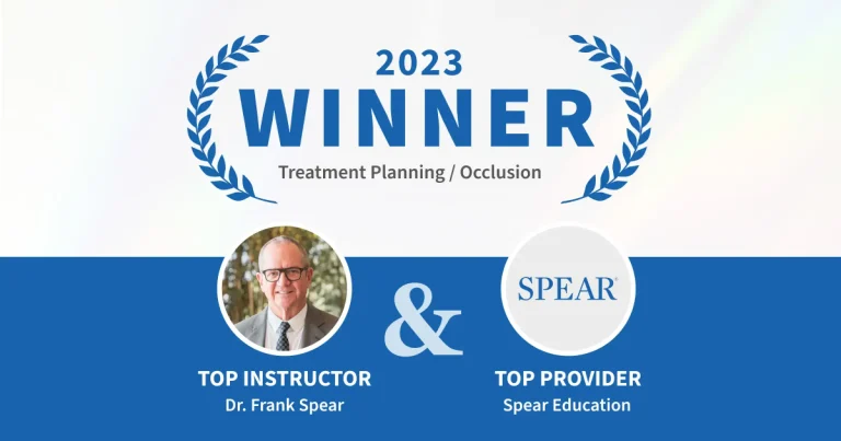 Dr. Frank Spear and Spear Education Clinch Top Honors in Dentistry Education for 2023