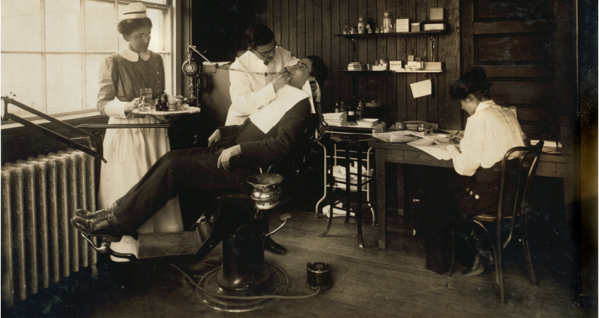 The Introduction of the Rubber Dam in Operative Dentistry Jason Smithson Rubber Dam Fig1