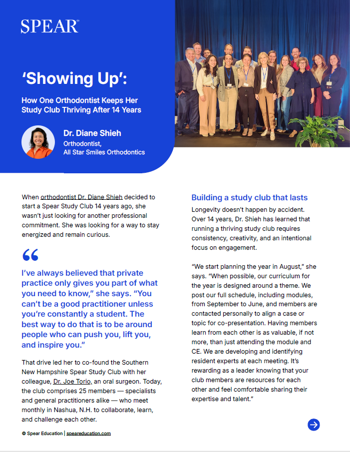 Showing Up How One Orthodontist Keeps Her Study Club Thriving After 14 Years - Success Story