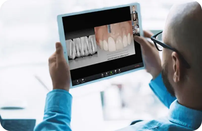 Online learning dental image