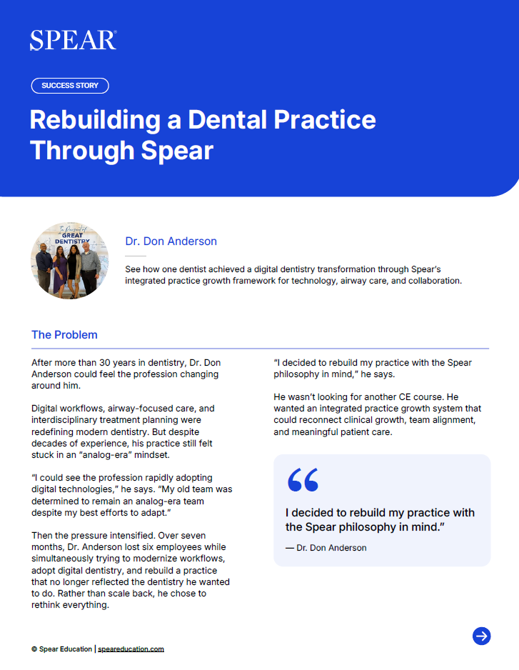 Success Stories rebuilding a dental practice success story