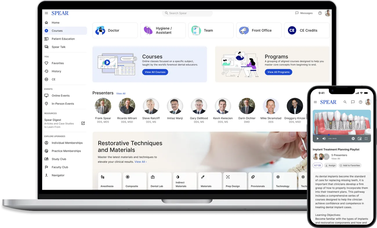 Launch your dental career with confidence and clarity ce requirements spear online laptop mobile